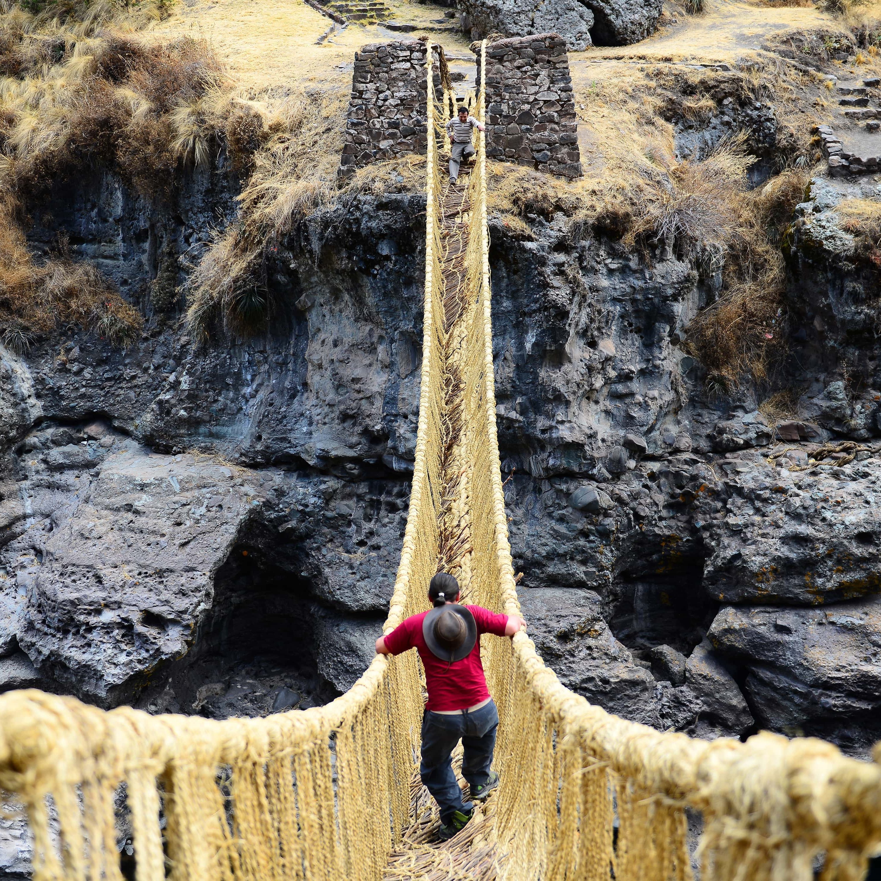 Die letzte Hängebrücke der Inka