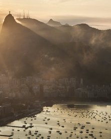 Hafen von Rio de Janeiro von oben