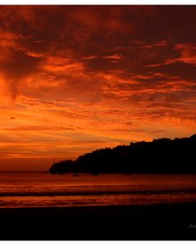 Sonnenuntergang am Meer in San Juan del Sur