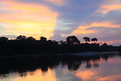 Brasilien Rundreise 2 Wochen - Sonnenuntergang über Wasser