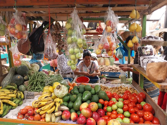 Kolumbien Sicherhiet - Frau auf dem markt