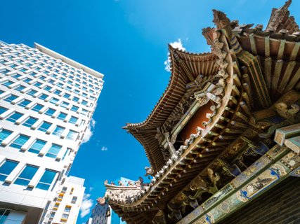 dach von tempel - mongolei rundreise 2 wochen