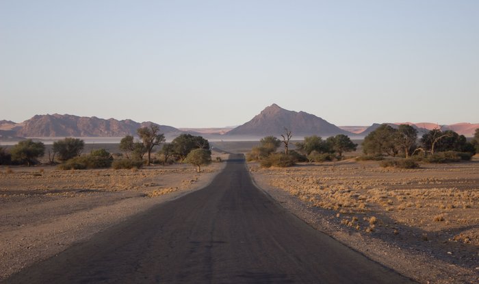 Landstraße in Namibia 