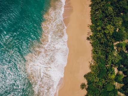 bocas del toro - Strand von oben