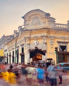 Menschen in Guatemala City Zeitraffer Aufnahme