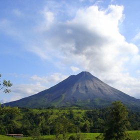 Blick auf den Vulkan Arenal in Costa Rica.