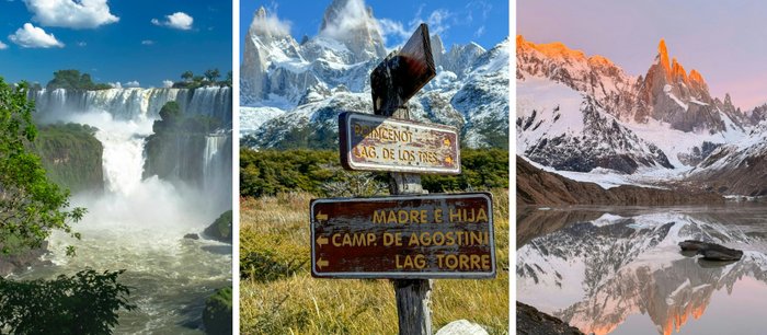 Argentinien Titelbild: Berge und Wasserfall
