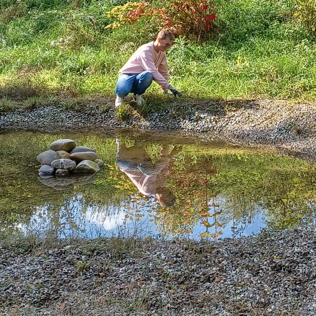 Projekt Kali-Gelände Menschen am Teich