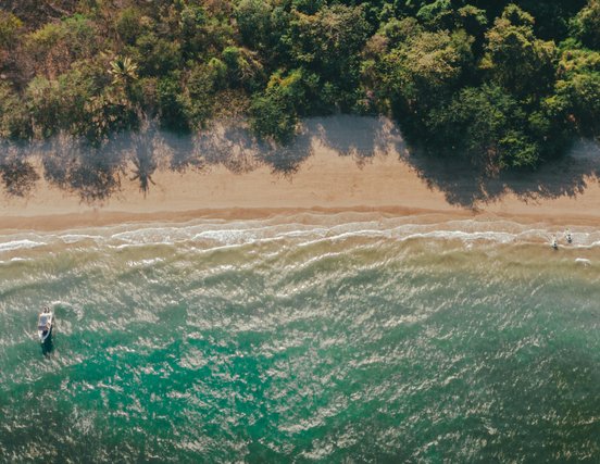 Strand in Guanacaste von oben