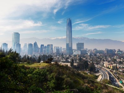 Ausblick auf Santiago de Chile