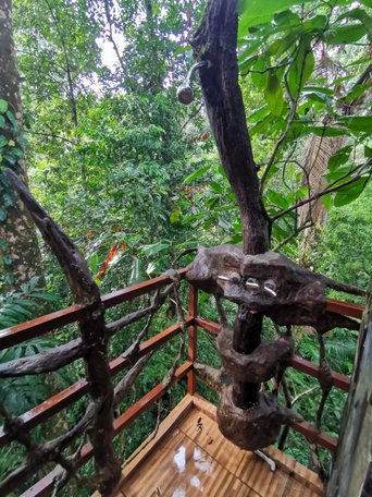 Outdoordusche Maquenque Lodge