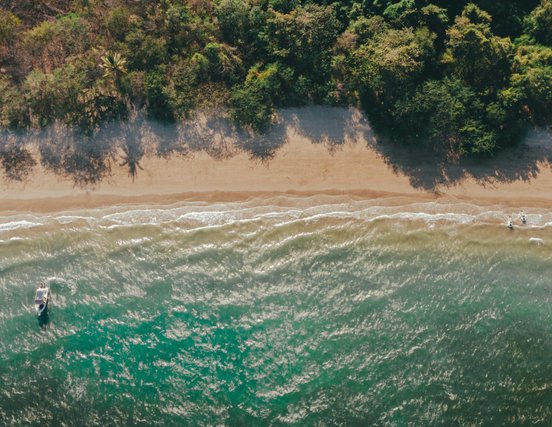 Strand in Guanacaste von oben