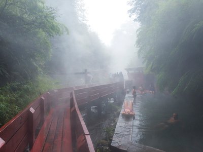 Thermalbad in Chile