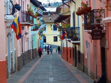 Ecuador & galapagos reise - Bunte Gasse