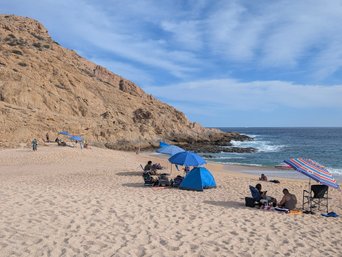 Sonnenschirme am Strand
