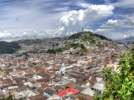 Ecuador & galapagos reise - Blick über Quito