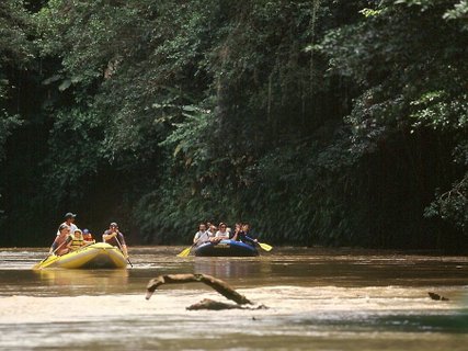 Costa Rica Familienreise - Schlauchboot