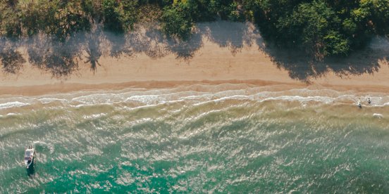 Strand in Guanacaste von oben