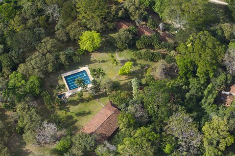 Costa Rica Wanderreise - Luftaufnahme Lodge von oben