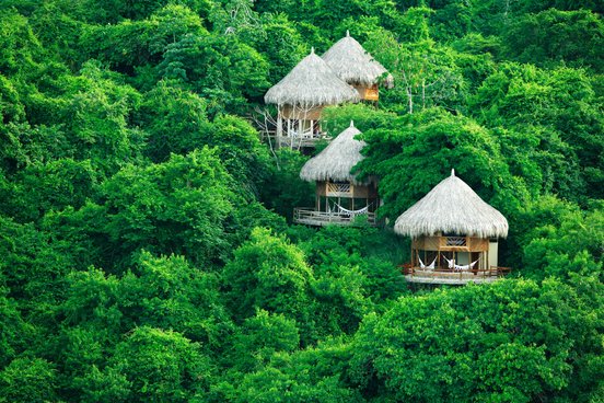Eco Cab Hütten im Tayrona Nationalpark im Dschungel