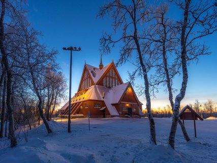 Fotoreise Lappland Winter - Kirche in Kiruna