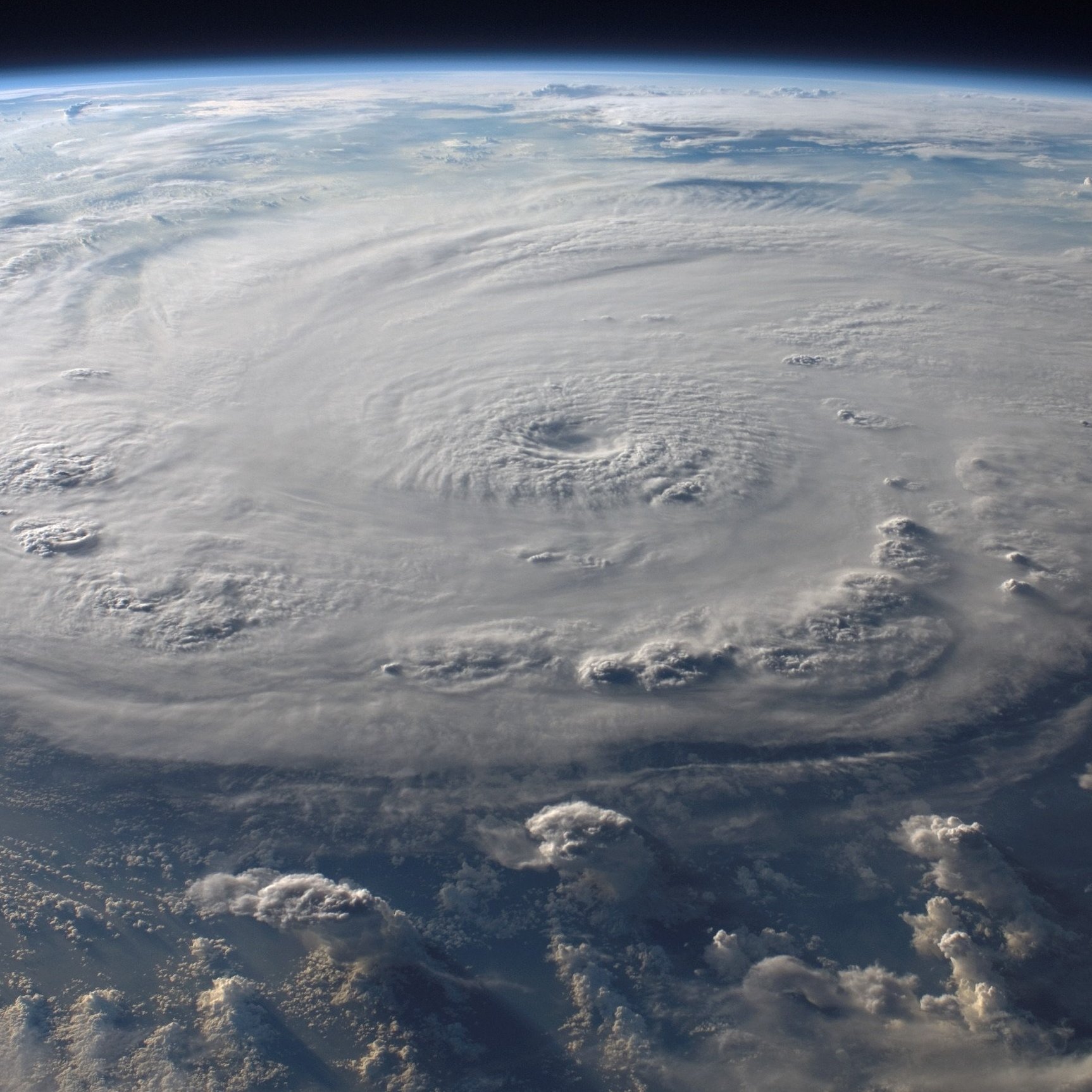 Großer Hurricane von Weltraum aus betrachtet