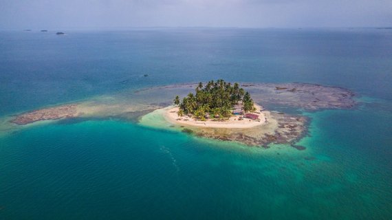 San Blas Inseln - Insel mit Riff