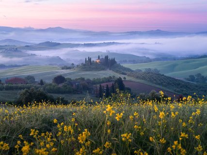 Gruppenreise Toskana - Belvedere zur blauen Stunde
