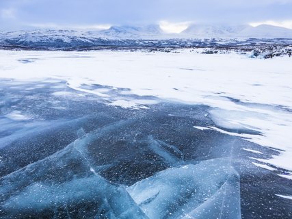 Fotoreise Lappland Winter - zugefrorener See