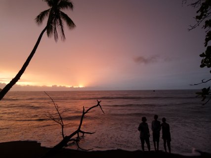 Costa Rica Karibik - Sonnenuntergang am Meer