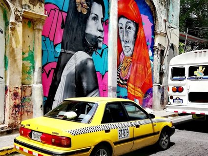 panama gruppenreise - Street Art Taxi