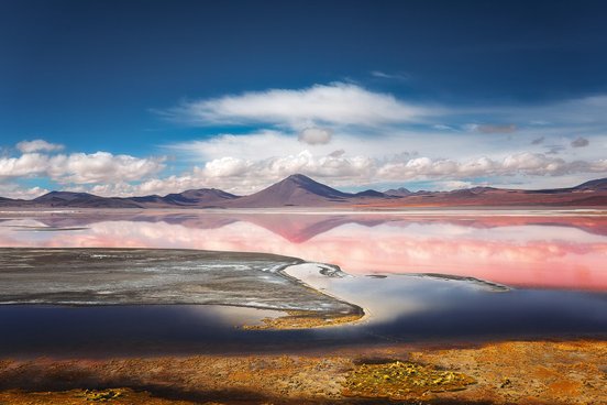 Pinker See Laguna Colorada - Chile & Bolivien Fotoreise
