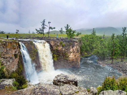 ????????????????????????????????????????????????? Orkhon Waterfall Mongolia Formed 20,000 Years Ago