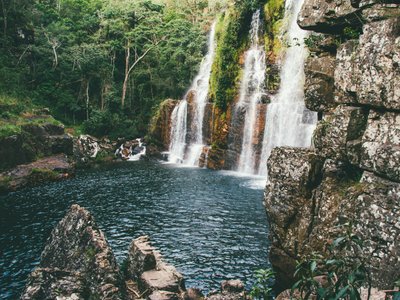 Wasserfall im Chapada dos Veadeiros NP - Brasilien Highlights