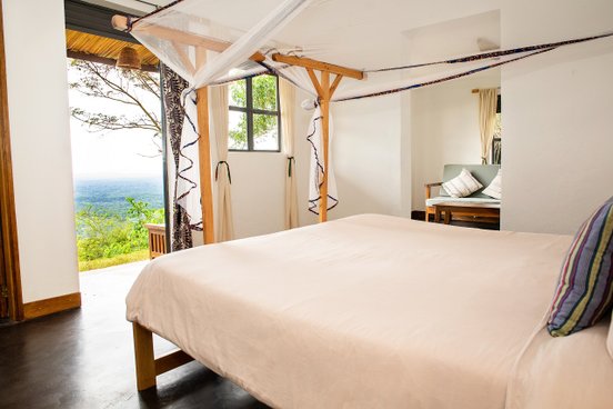 Geräumiges Zimmer in der Isunga Lodge