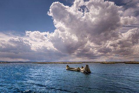 Peru und Bolivien Rundreise - Boote auf dem Titicacasee