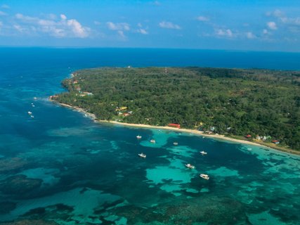 Corn Islands - Blick auf die Insel von oben