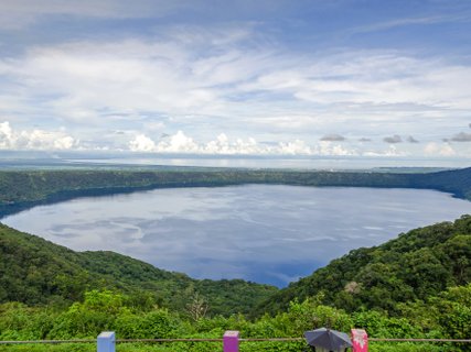 ?????????????????????????????????????????? Volcanic lake Laguna de Apoyo in Nicaragua