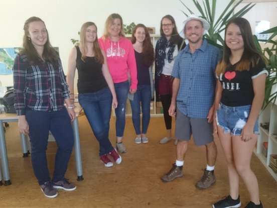Das travel-to-nature-Team begrüßt edwin in heitesheim