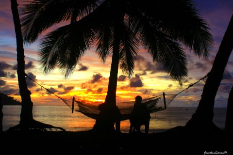 Costa Rica Rundreise 2 Wochen - Hängematte im Sonnenuntergang