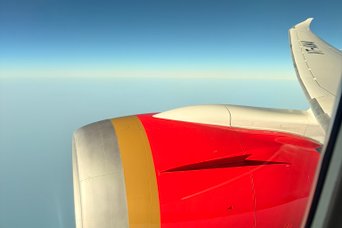 Air India - Ausblick aus dem Fenster