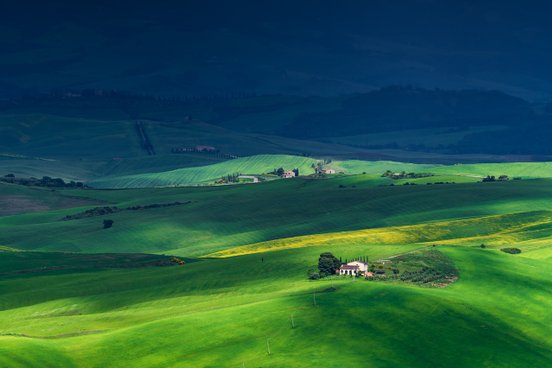 Dramatisches Licht auf einer Fotoreise in die Toskana