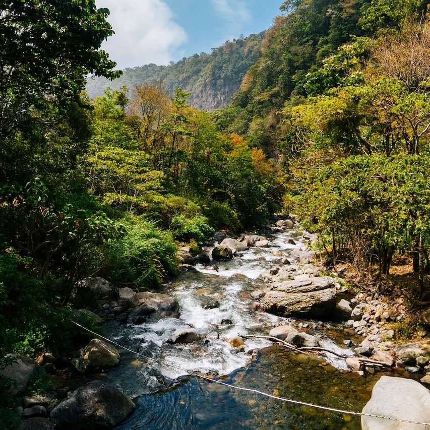 Wilder Flusslauf in Panama
