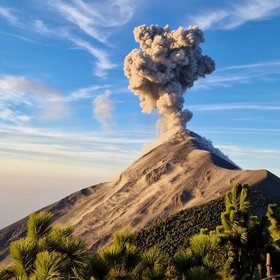 Vulkan Fuego bei einem Ausbruch