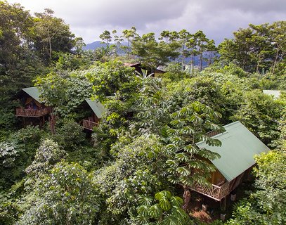 costa rica shuttle - Baumhaus La Tigra von oben