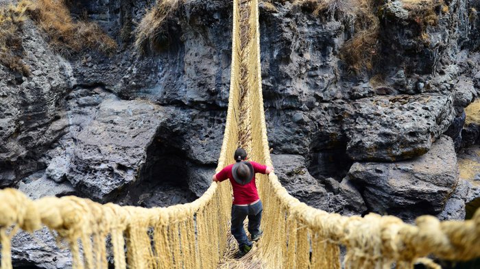 Die letzte Hängebrücke der Inka