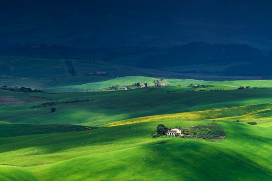 Dramatisches Licht auf einer Fotoreise in die Toskana