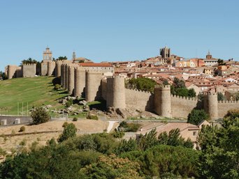 Blick auf die alte Stadt Ávila