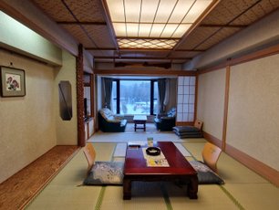 Traditionelles Ryokan mit Tatamimatten