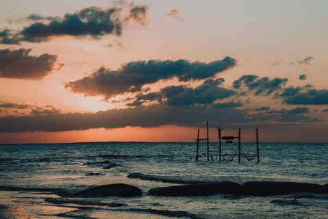 Yucatan Rundreise 2 Wochen - Sonnenuntergang am Meer